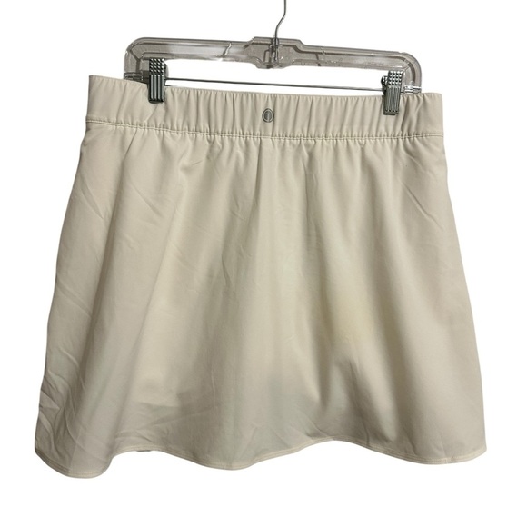 Talbots Cream Skort Preppy Tennis Pickleball Size Large Petite - Picture 3 of 9